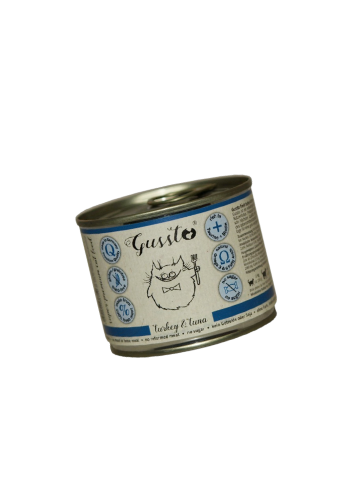 Gussto Cat – indyk z tuńczykiem puszka 200 g