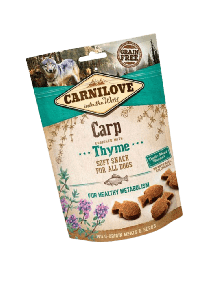 CARNILOVE Soft Snack z karpia i tymiankiem dla psa