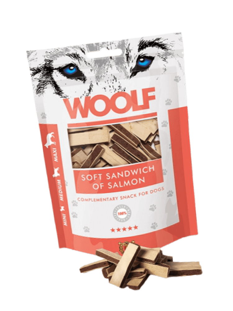 WOOLF SOFT SANDWICH OF SALMON 100G