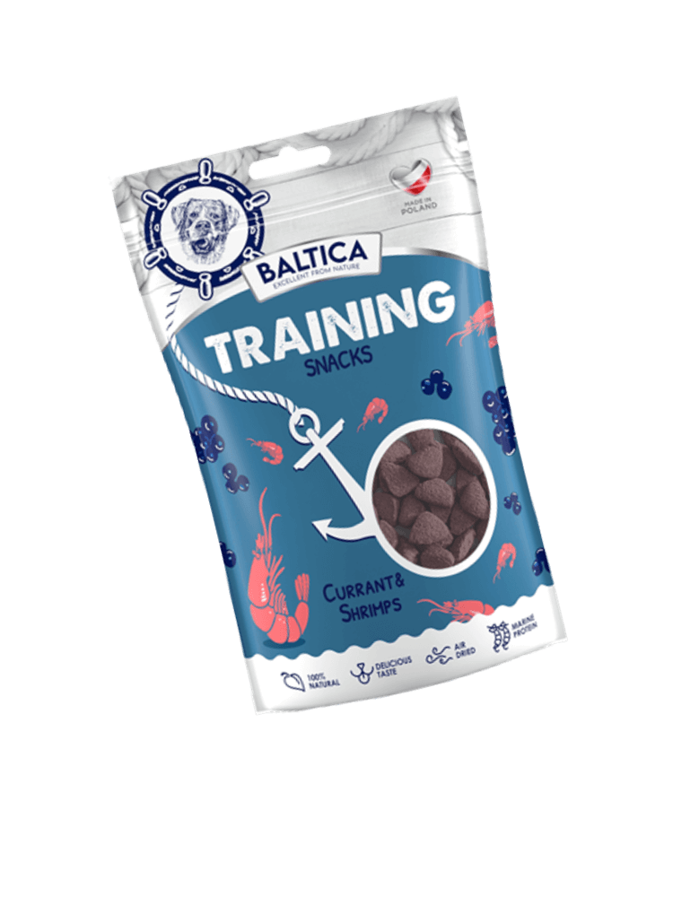 BALTICA Training Snacks z krewetką i porzeczką 150g