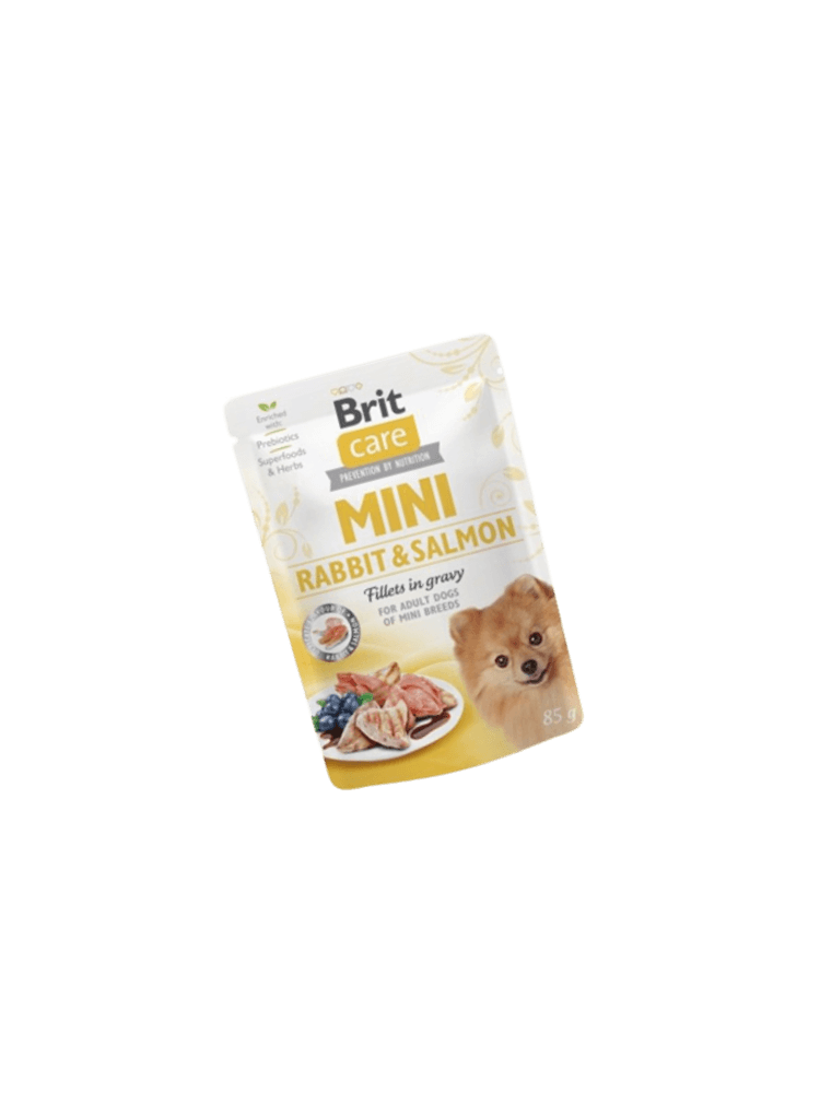 Mini Pouch Dog Adult Rabbit & Salmon 85 g