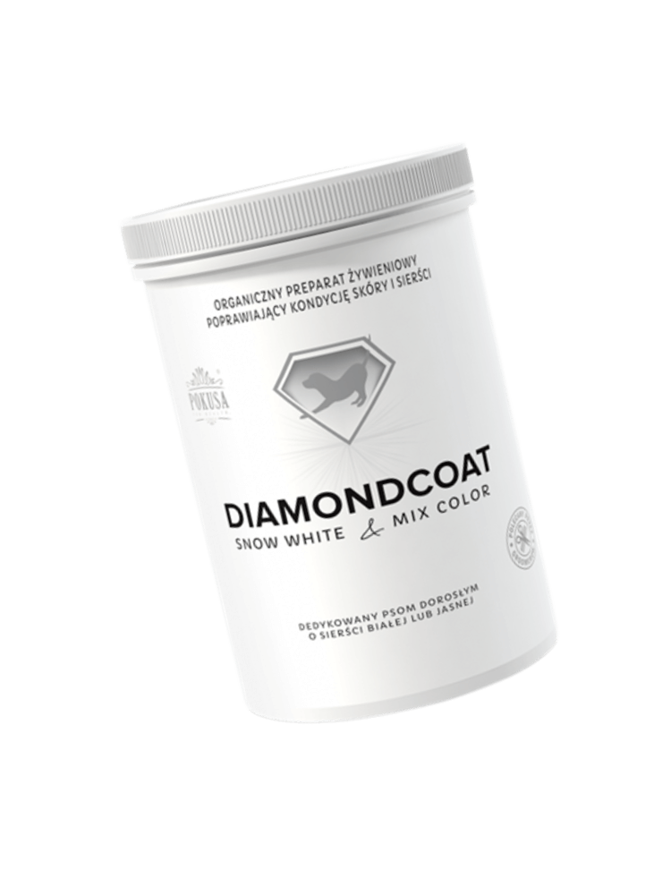Pokusa DiamondCoat SnowWhite & MixColor – naturalny suplement dla psów