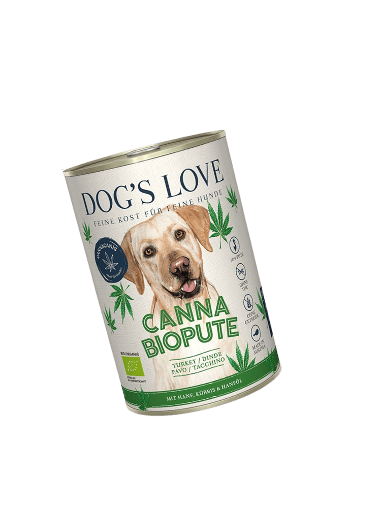 DOG’S LOVE Canna Canis Bio Pute- ekologiczny indyk z konopiami, dynią i olejem konopnym
