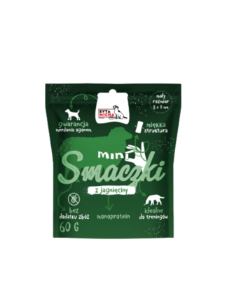 Mini smaczki dla psa z jagnięciny 60 g