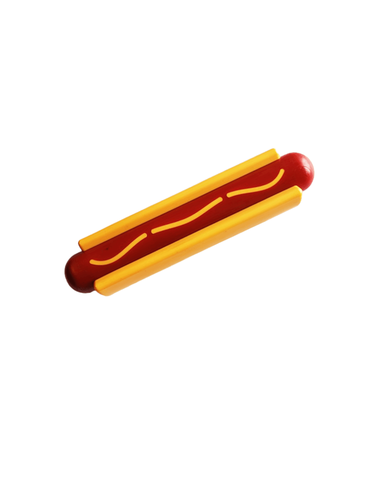 Sodapup Hot Dog ULTRA WYTRZYMAŁA nylonowa zabawka do gryzienia