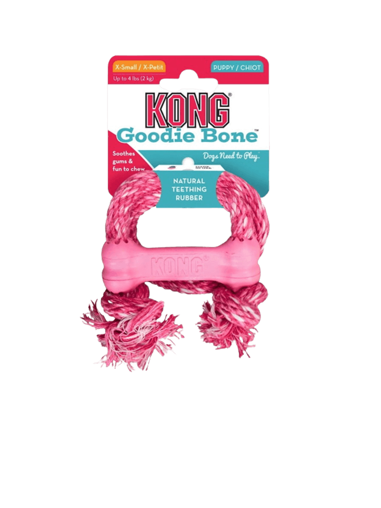 KONG Goodie Bone Puppy ze sznurkiem –  Rozmiar XS