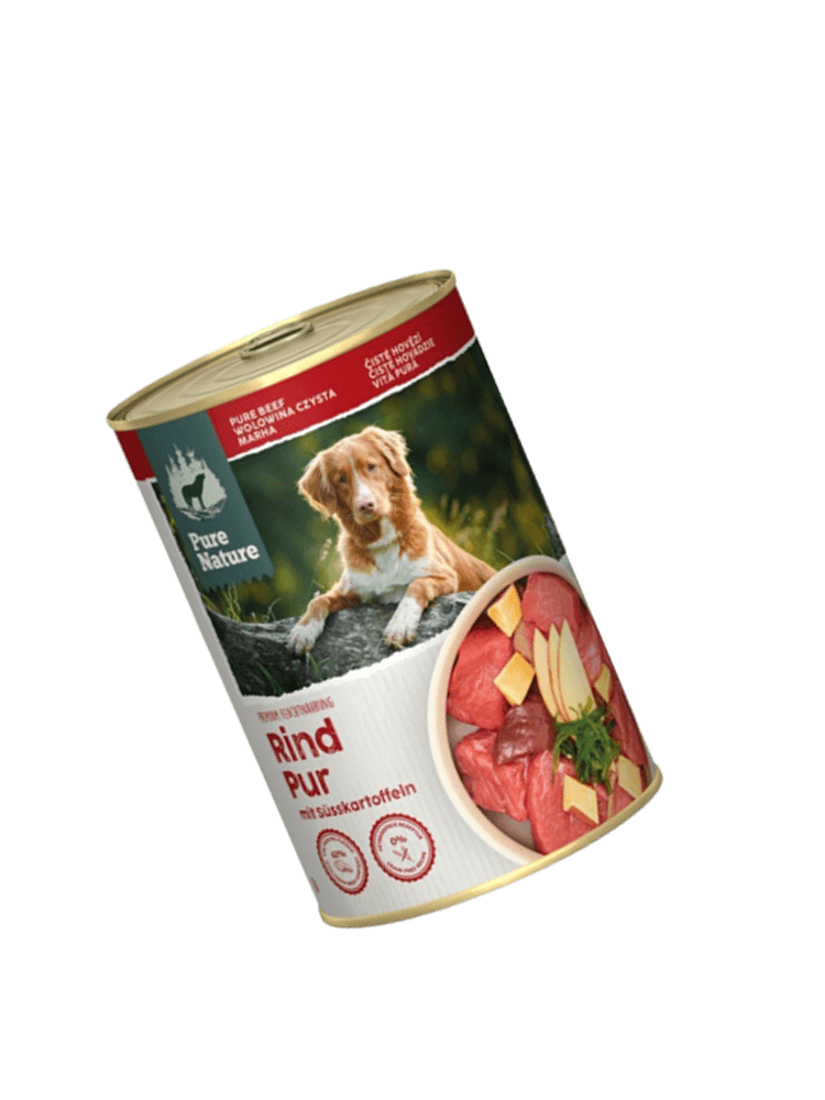 PURE NATURE DOG Rind Pur – wołowina z batatami i jabłkami dla dorosłych psów (400g)