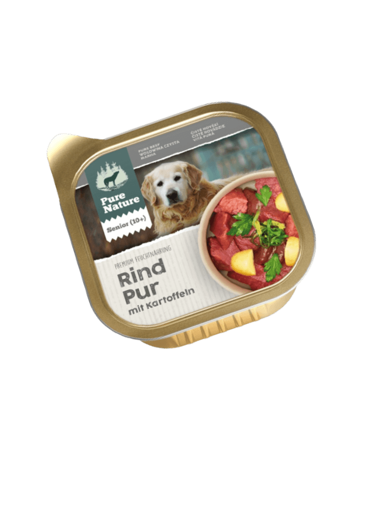 PURE NATURE DOG Senior Rind Pur – wołowina z ziemniakami i algami dla psa seniora (150g)
