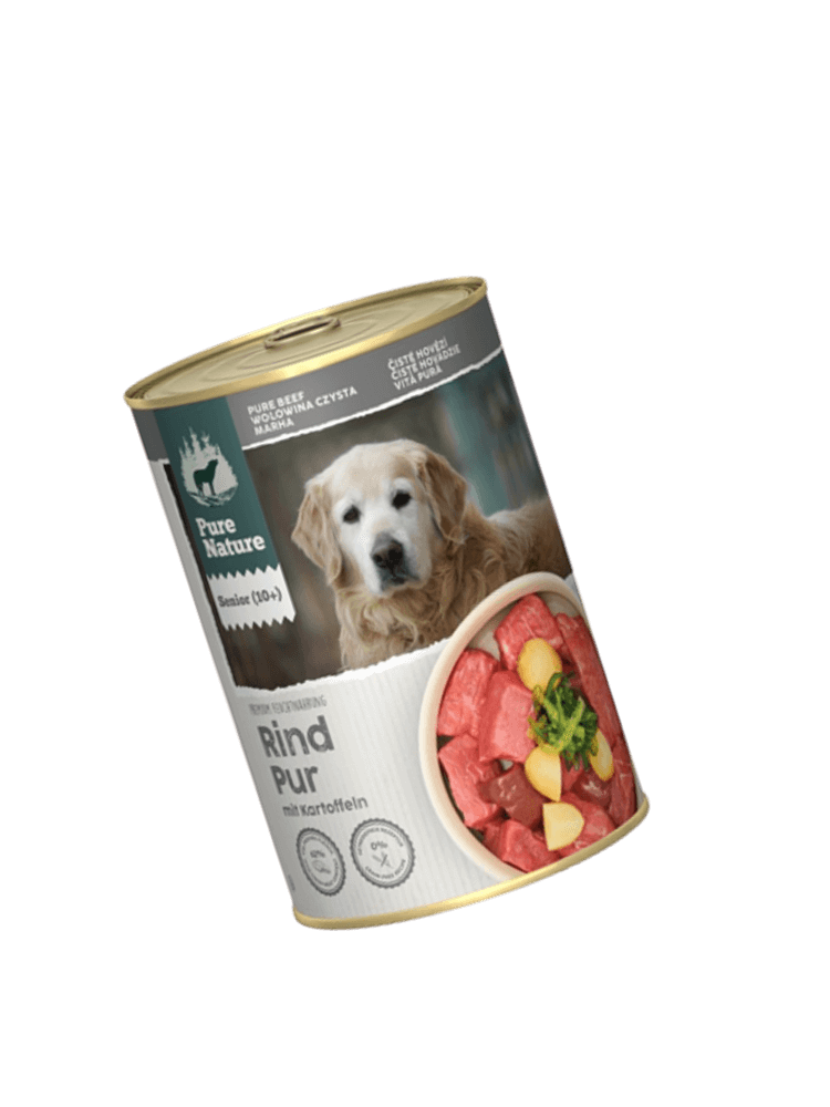 PURE NATURE DOG Senior Rind Pur – wołowina z ziemniakami i algami dla psa seniora (400g)