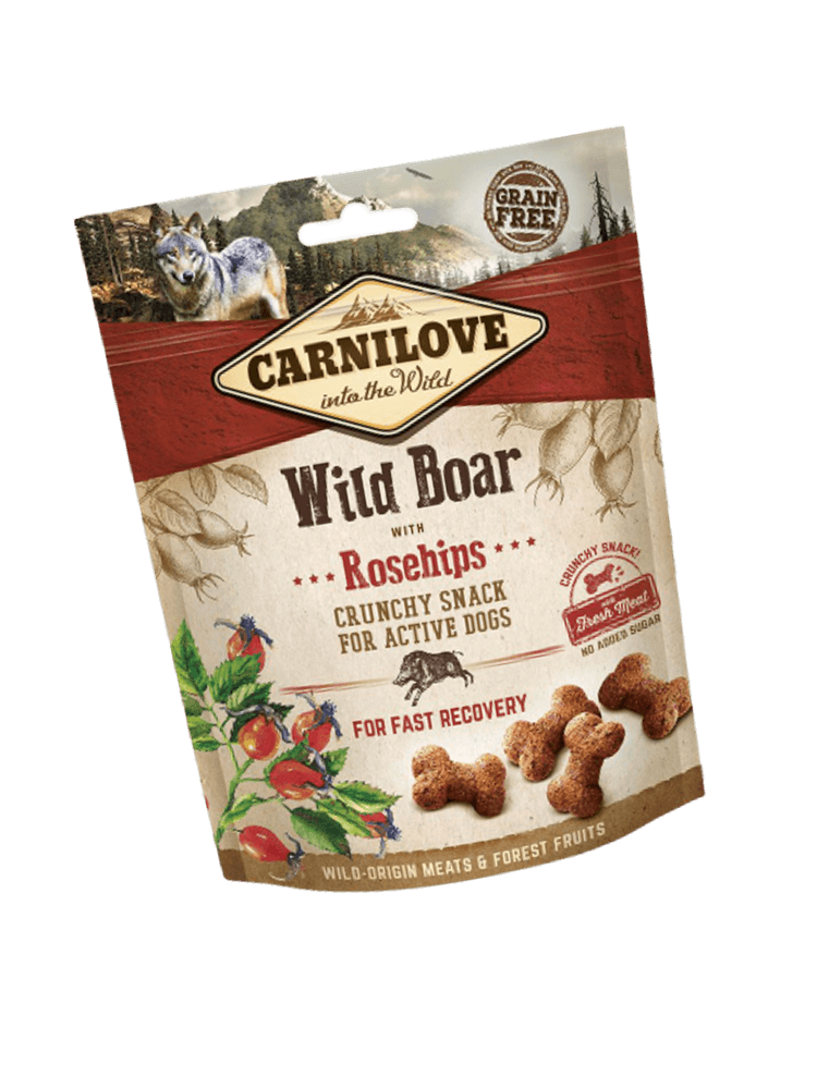 Dog Crunchy Snack Wild Boar & Rosehip 200 g