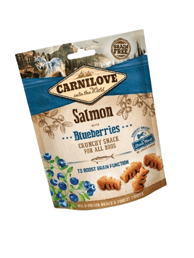 Dog Crunchy Snack Salmon & Blueberries 200 g