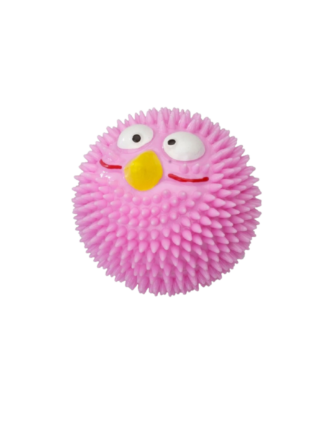 Gryzak dla psa piłka o smaku truskawki - ptak różowy M 8,30 cm