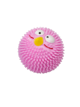 Gryzak dla psa piłka o smaku truskawki - ptak różowy M 8,30 cm
