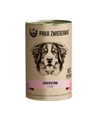 Karma mokra Wołowina i śledź 400 g