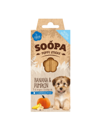 Puppy Dental Stick Banana & Pumpkin – Banan i Dynia 100 g/4 szt.
