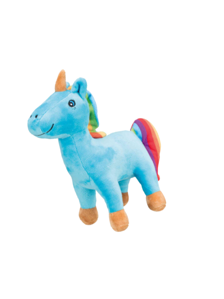 Jednorożec niebieski –  pluszowa zabawka dla psa 28 cm
