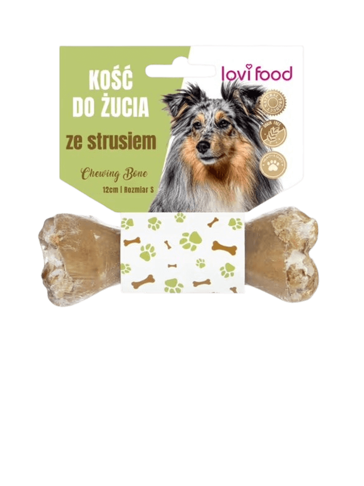 Lovi Food Chewing Bone with Ostrich S – kość do żucia dla psa, ze strusiem