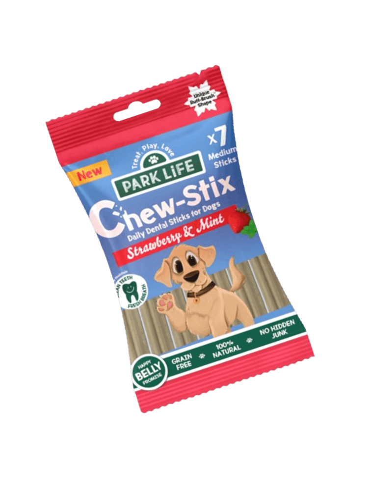 PARK LIFE Dental stick dla psa Chew-Stix Truskawka i Mięta 180g/7szt
