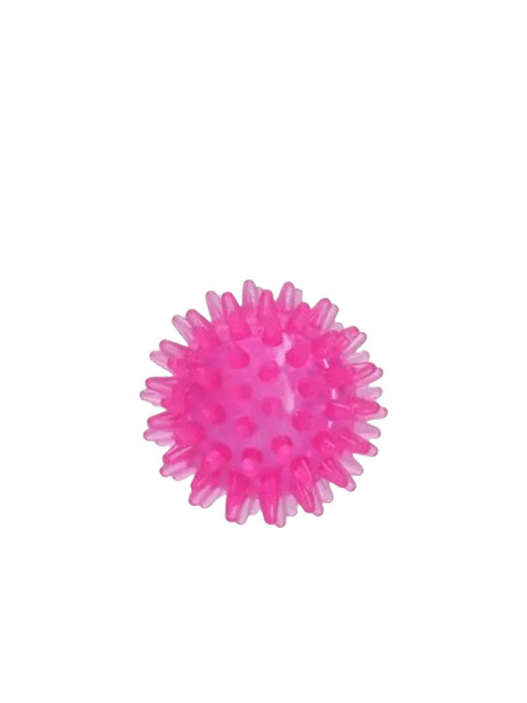 Dog Comets Exoplanet – Różowa piłeczka z kolcami i piszczałką, rozmiar S