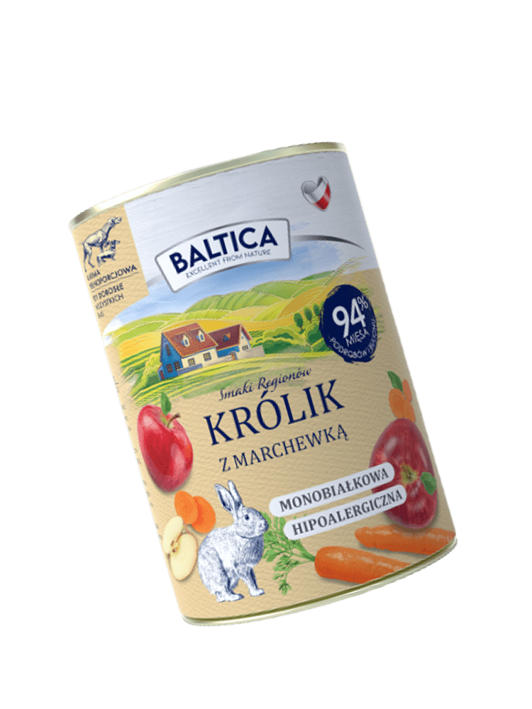 Mokra Karma królik z marchewką 400 g