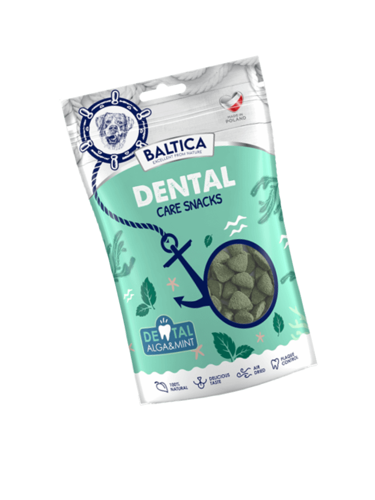 Treningowe smaczki Dental Care z algą i miętą 100 g