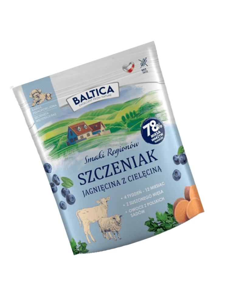 Sucha Karma Jagnięciną z Cielęcina dla szczeniaków, 1 kg