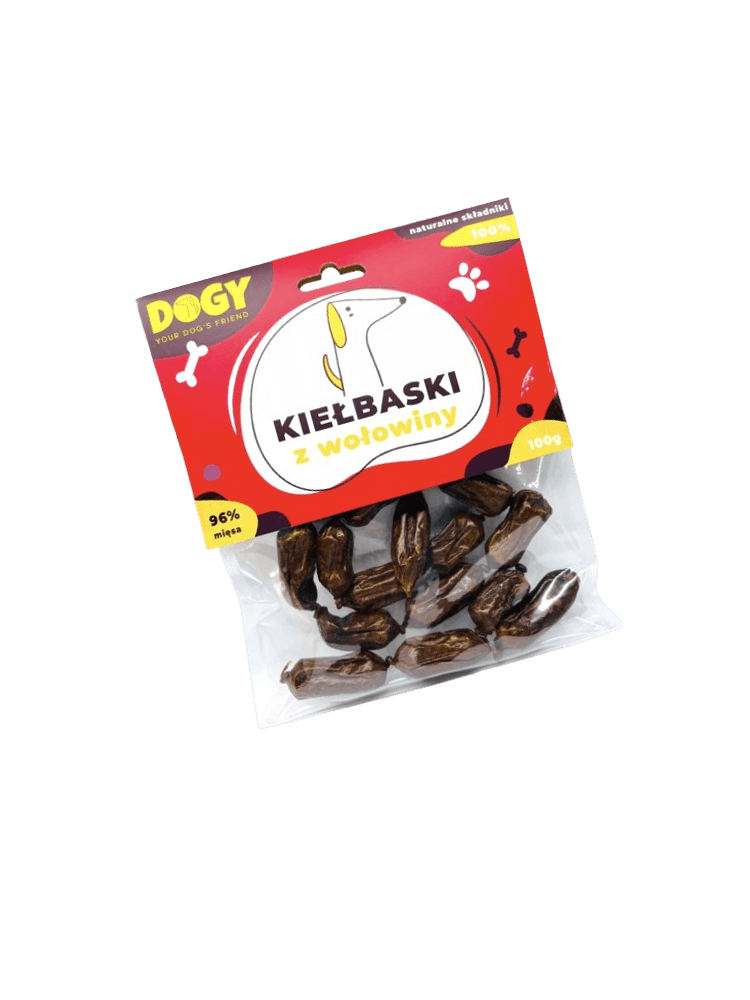 Kiełbaski z wołowiny – 100 g