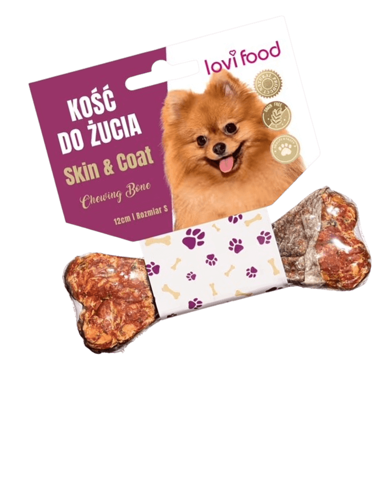 Kość do żucia na skórę i sierść dla psa – Skin & Coat Chewing Bone, 12 cm