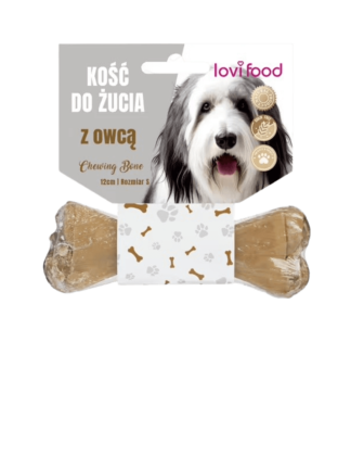 Kość do żucia dla psa z owcą - Chewing Bone with Lam, 12 cm