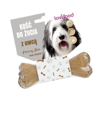 Kość do żucia dla psa z owcą - Chewing Bone with Lam, 12 cm