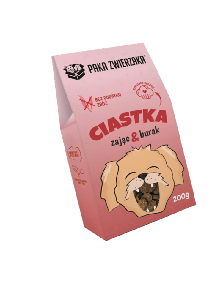 Ciastka Zając z burakiem 200 g