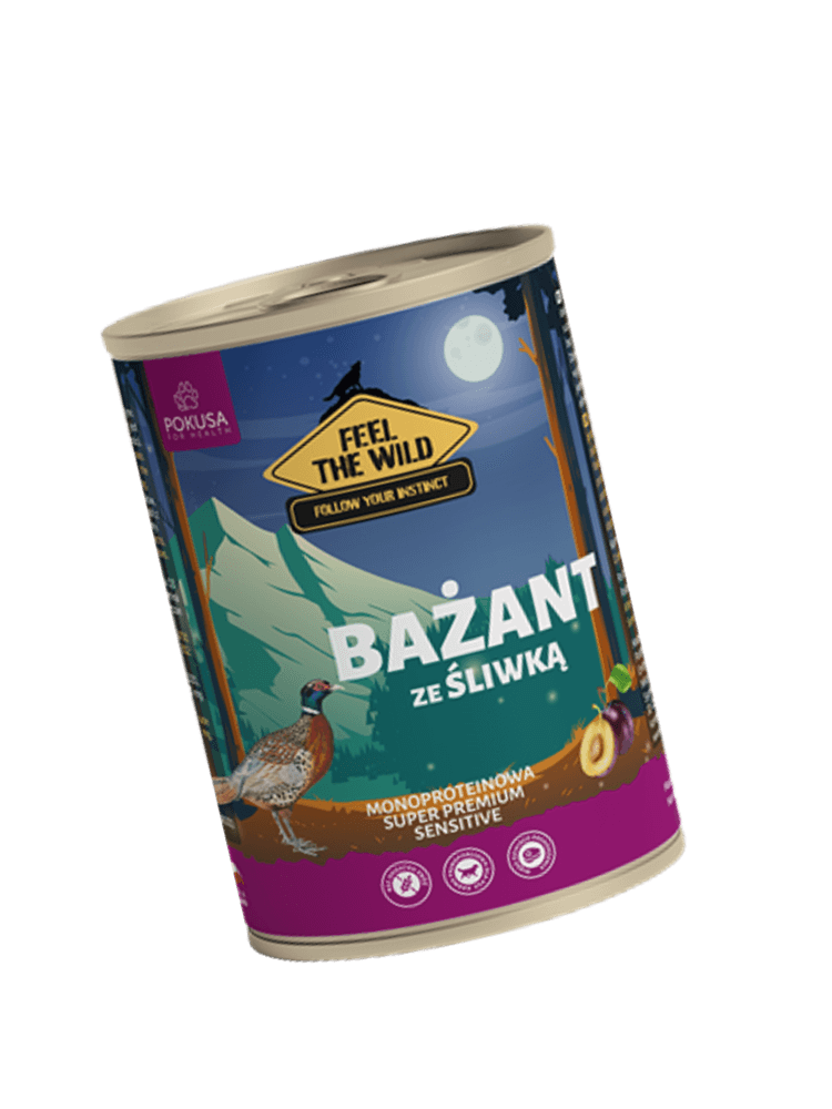 Feel The Wild – Bażant ze śliwką – karma mokra dla psów 400 g