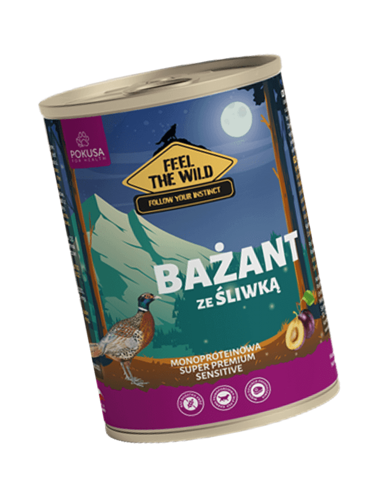 Feel The Wild – Bażant ze śliwką – karma mokra dla psów 800 g