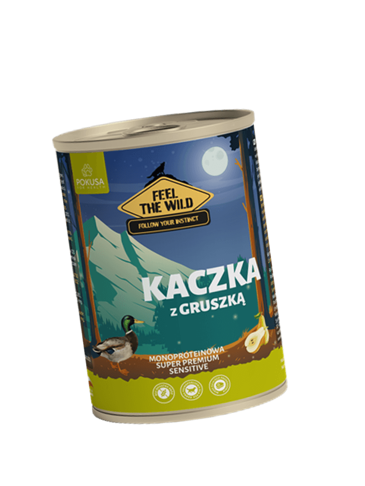 Feel The Wild –  Kaczka z gruszką – karma mokra dla psów 400 g