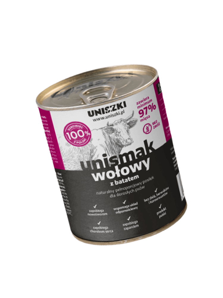 UNIsmak wołowina z batatem 850 g karma mokra dla psa