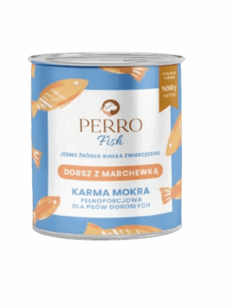 Karma mokra Dorsz z marchewką – monobiałkowa formuła dla psów dorosłych 850 g