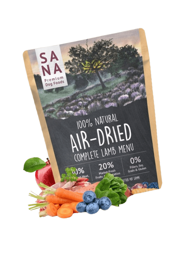 SANADOG Air Dried Lamb – Suszona powietrzem karma, jagnięcina dla psów, 1 kg