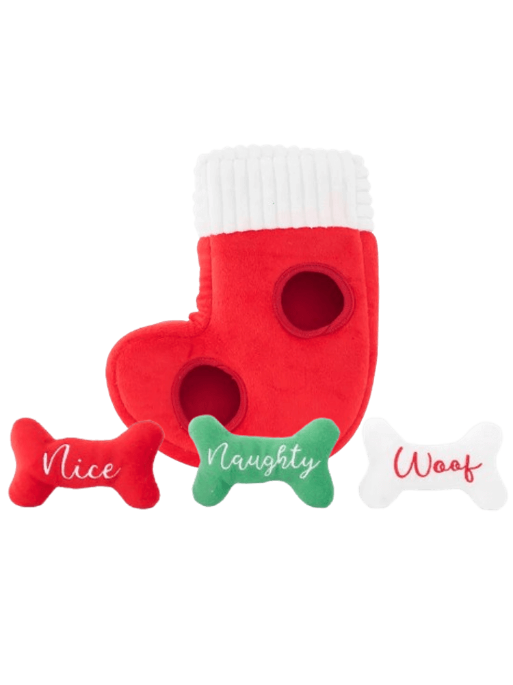 Zippy Burrow® Naughty or Nice Stocking – Czas na chowanie smaczków w skarpecie