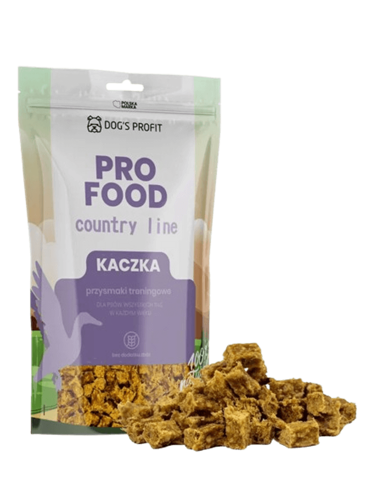 PRO FOOD trenerki dla psa – Kaczka 80 g