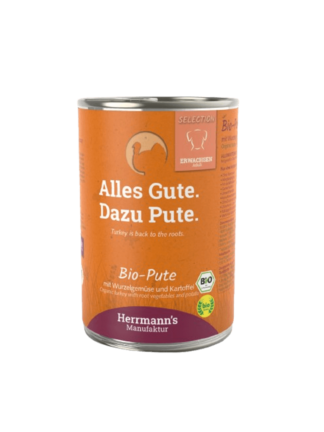 Selection  Dog Bio Pute - Mokra karma bio indyk z pasternakiem, koprem włoskim i cukinią 400 g