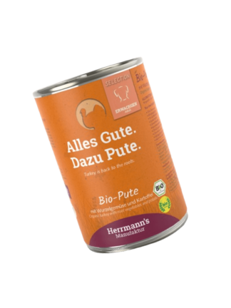Selection  Dog Bio Pute - Mokra karma bio indyk z pasternakiem, koprem włoskim i cukinią 400 g