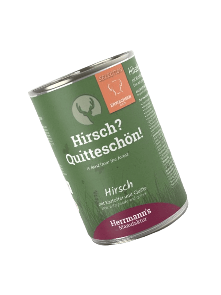 Selection Dog Hirsch – Mokra karma jeleń z cukinią i pigwą 400 g