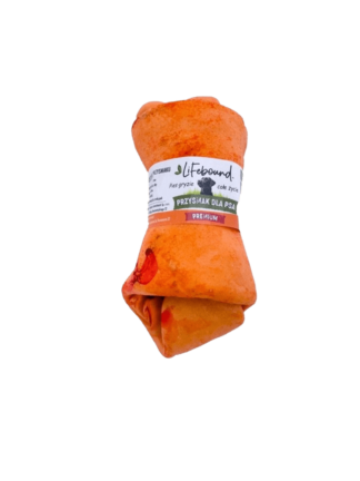 Gryzak kolagenowy kość wiązana - miód 10-12,7 cm