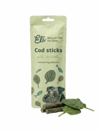 Cod Sticks With Spinach - Paluszki z dorsza ze szpinakiem, 3 sztuki