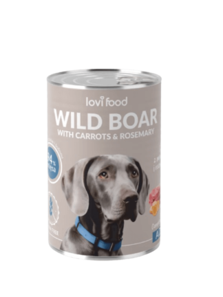 Wild Boar with Carrots 400g - mokra karma dla psa, z dzikiem, marchewką i rozmarynem