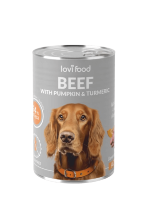 Beef with Pumpkin 400g - mokra karma dla psa, z wołowiną, dynią i kurkumą