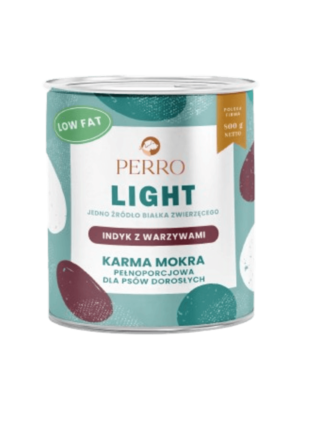 Light - Indyk z warzywami - Monobiałkowa formuła dla psów dorosłych 800 g