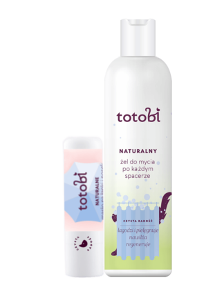 Zgrany duet totobi: Naturalny żel po każdym spacerze 300 ml + Naturalne masełko do łapek w sztyfcie