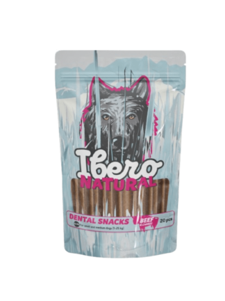 Natural Dental Snack  z wołowiną  i marchewką - S/M (20 szt.)