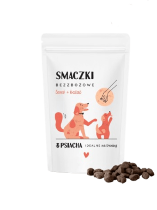 Smaczki bezzbożowe – łosoś + batat 80 g